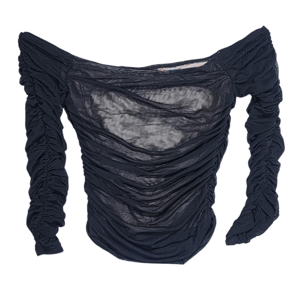 Free People Sheer Off The Shoulder Top Womens XS NWOT